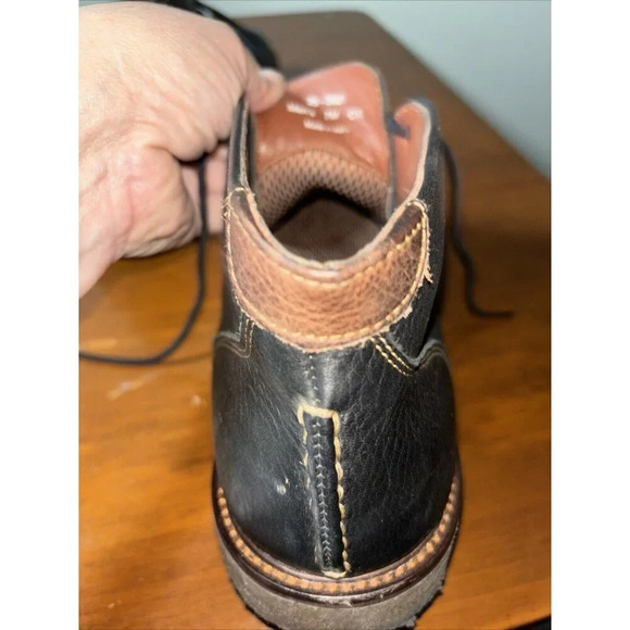 Johnston & Murphy Men Copeland Chukka Boots Size US 7M Black Tumbled Leather - Picture 10 of 11